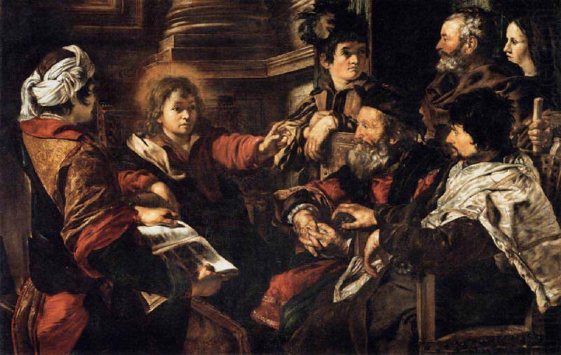 Christ among the Doctors, SERODINE, Giovanni